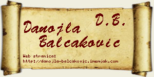 Danojla Balčaković vizit kartica